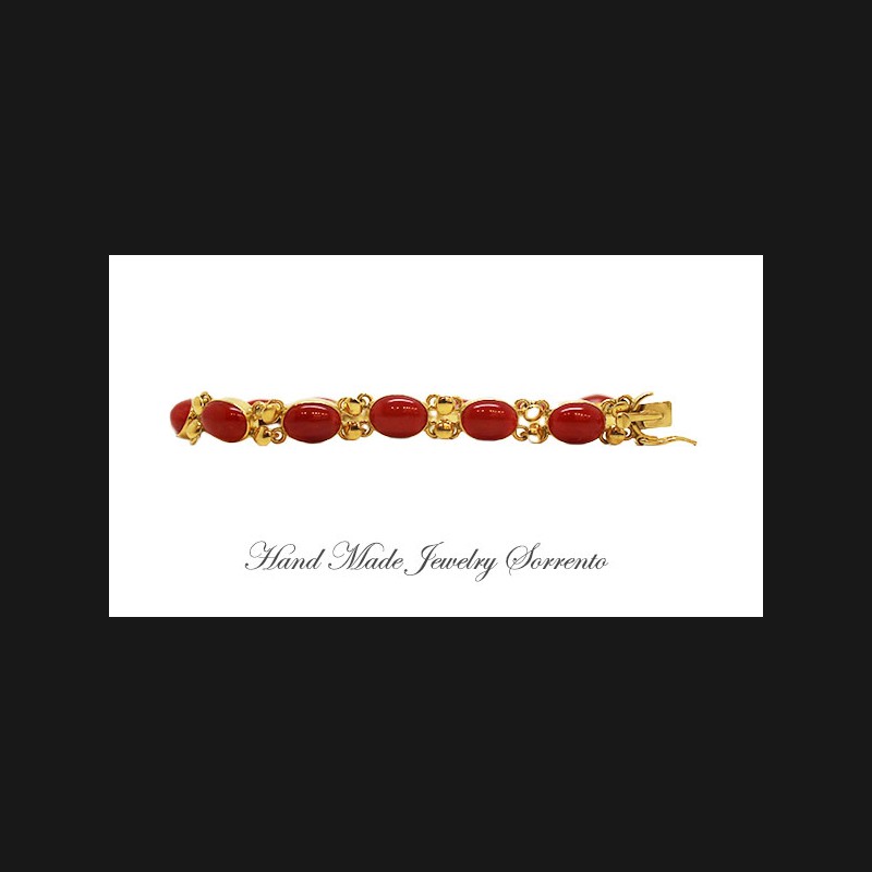 ''Roma'' Red Coral Bracelet