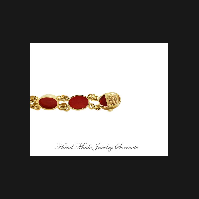 ''Roma'' Red Coral Bracelet