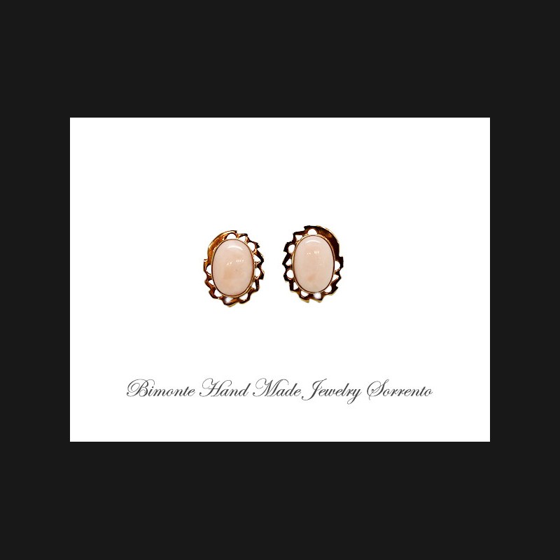 Pale Pink Coral Earrings
