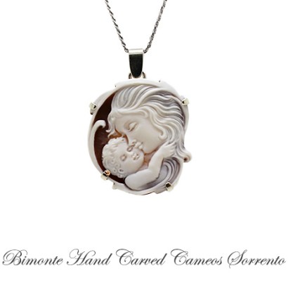 ''Motherhood'' Cameo Necklace