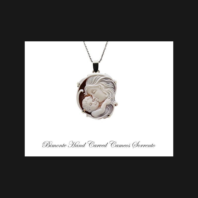 ''Motherhood'' Cameo Necklace