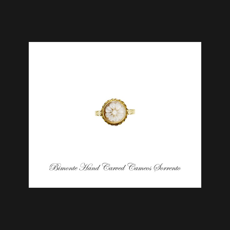 ''Flower of Joy'' Cameo ring