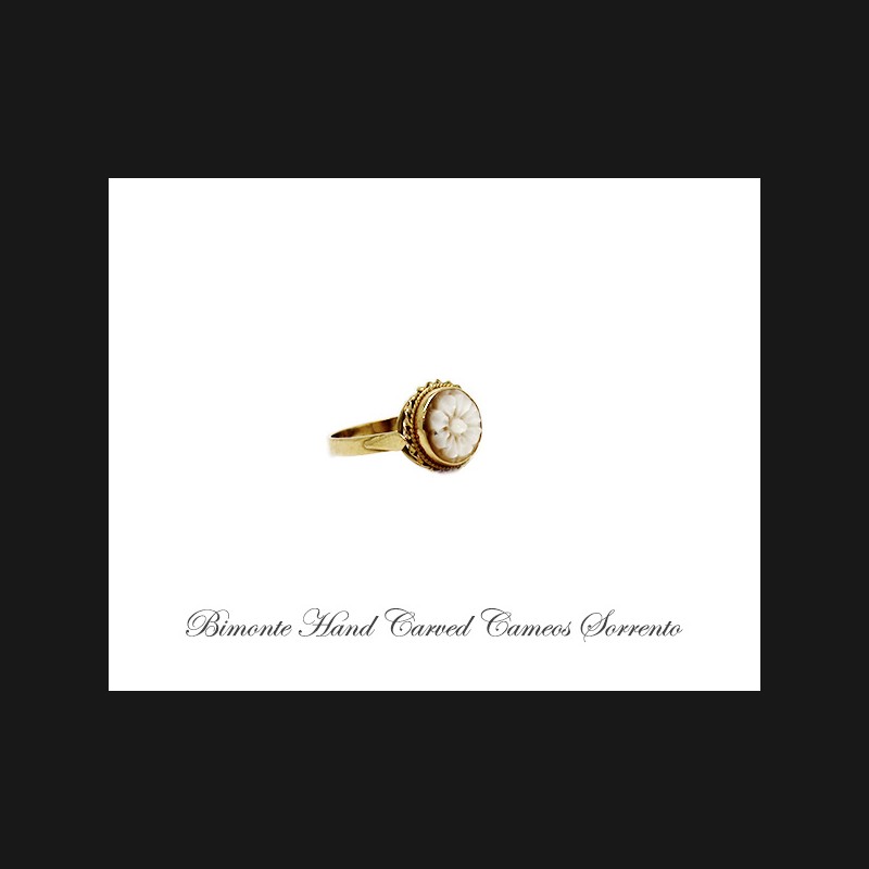 ''Flower of Joy'' Cameo ring