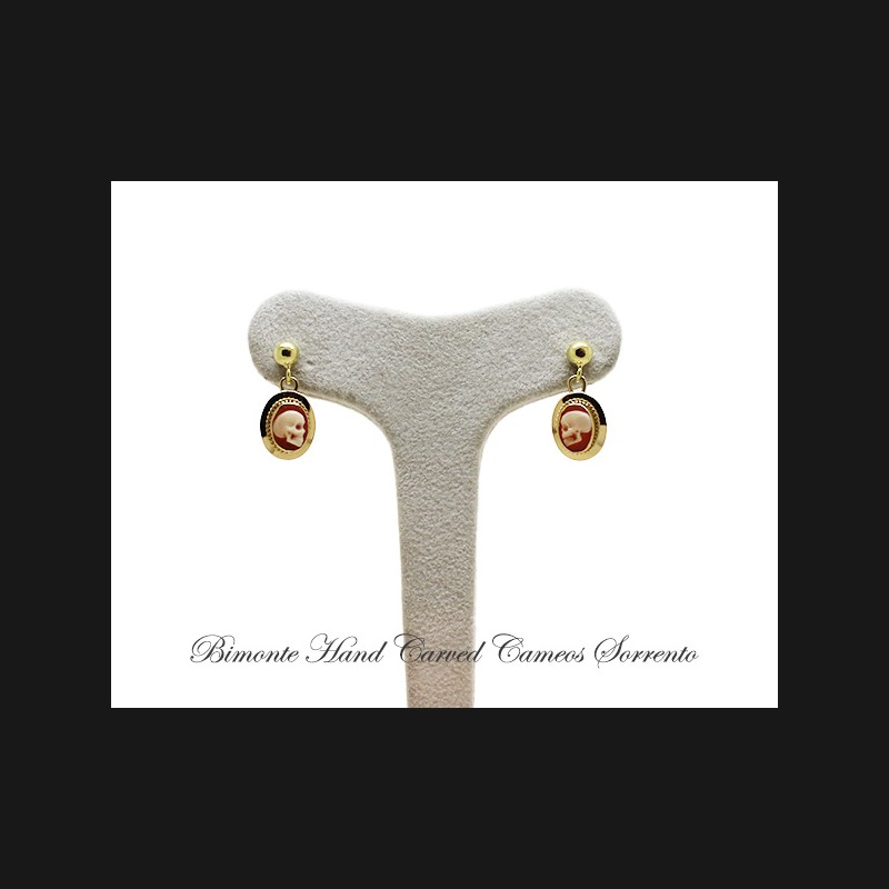 ''Memento Mori'' Cameo Earrings