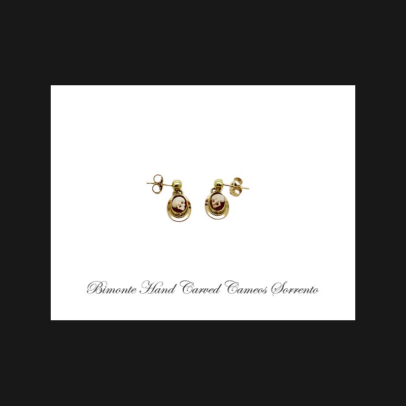 ''Memento Mori'' Cameo Earrings