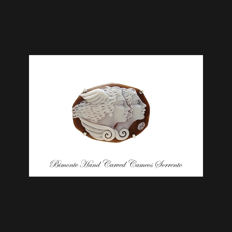 ''Sisters'' Cameo Brooch and Pendant