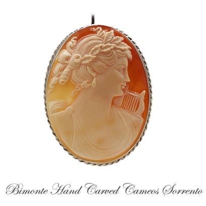 ''Lira'' Cameo Brooch & Pendant