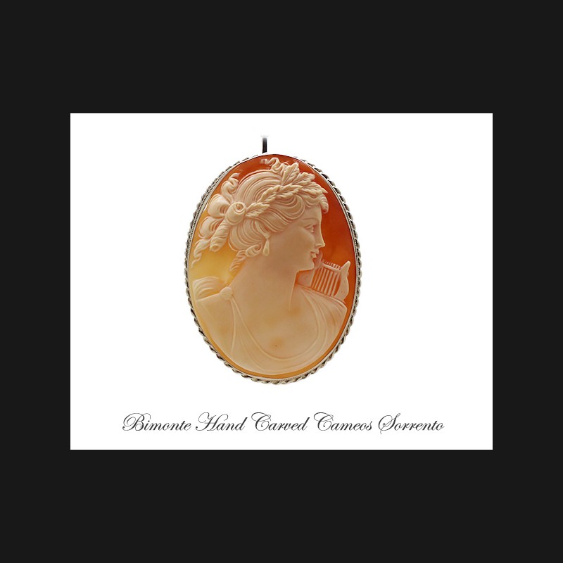 ''Lira'' Cameo Brooch & Pendant