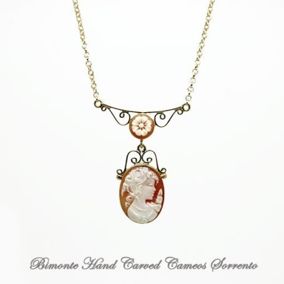 "Filigrana" Flora Cameo Necklace