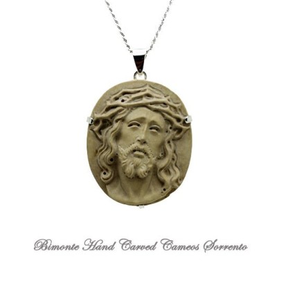 "Ecce Homo" Lava Stone Necklace