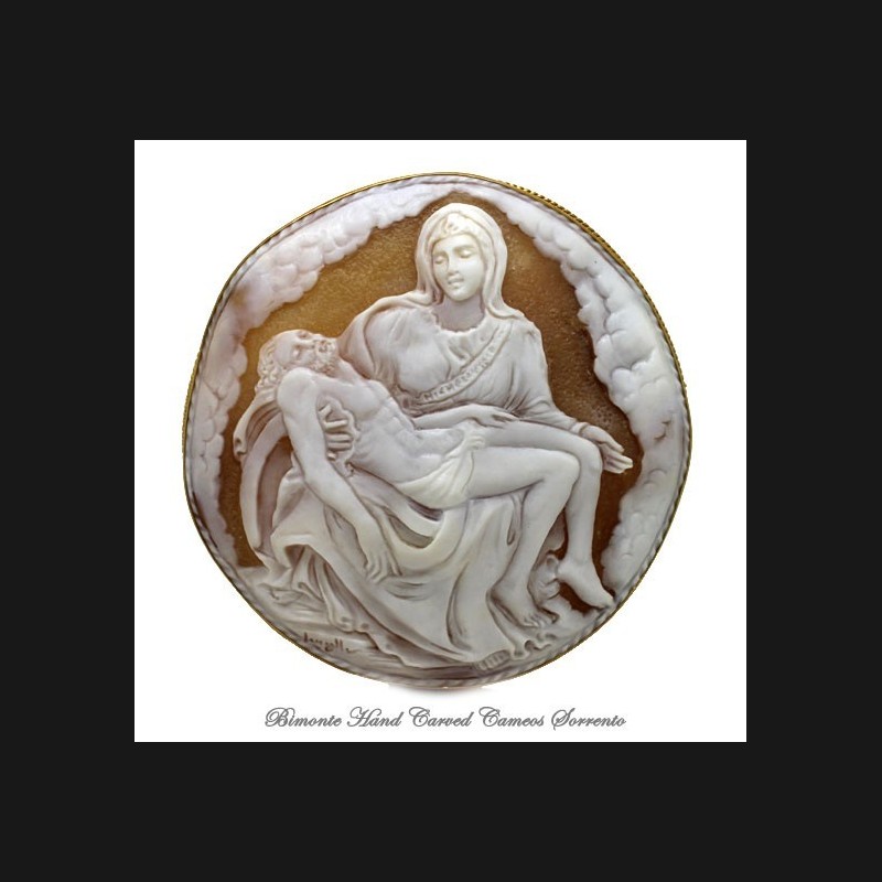 "La Pietà" Cameo Brooch and Pendant