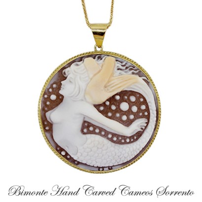''Siren Of Sorrento'' Cameo Necklace