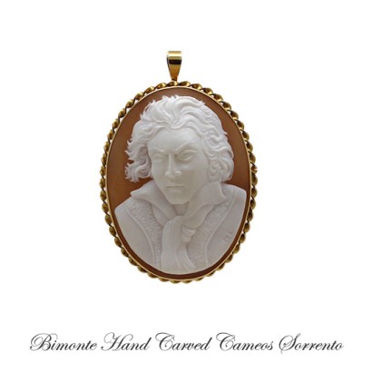 ''Beethoven'' Cameo Brooch and Pendant