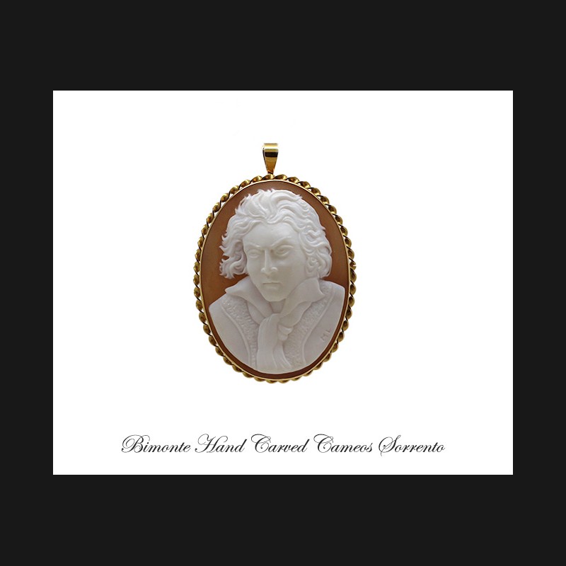 ''Beethoven'' Cameo Brooch and Pendant