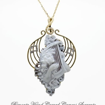 "Lyra" Cameo Necklace