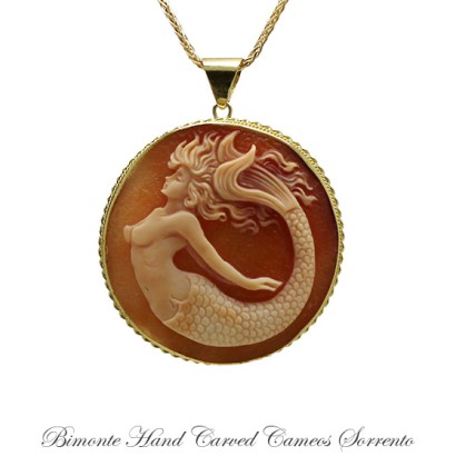 ''Siren of Sorrento'' Cameo Necklace