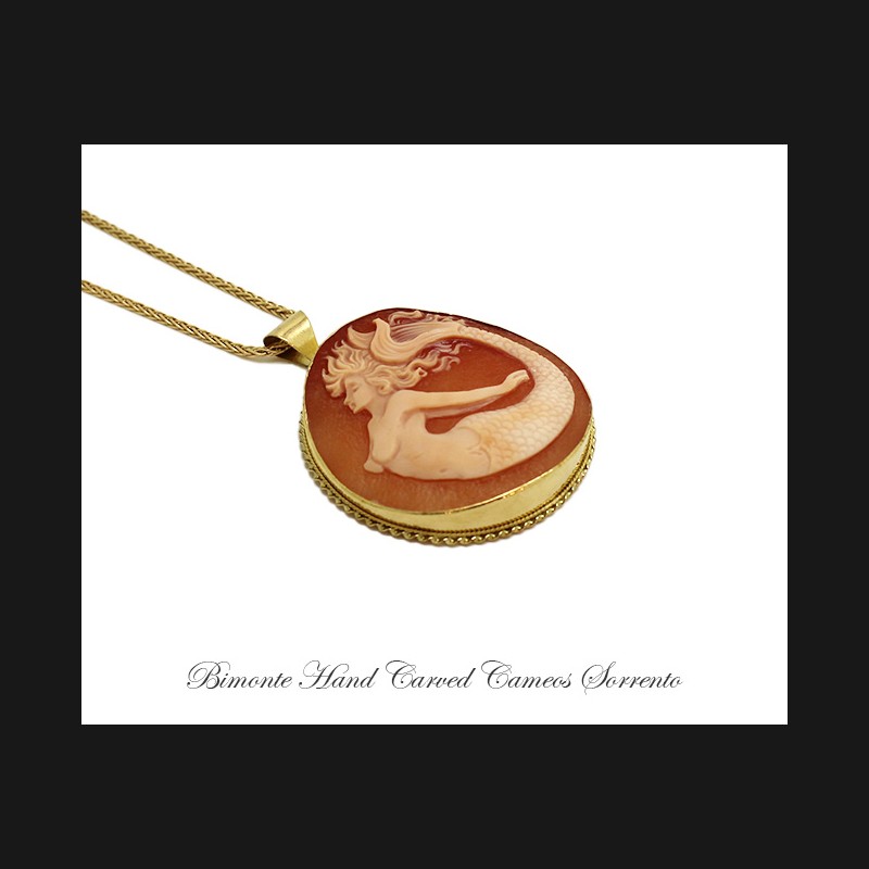 ''Siren of Sorrento'' Cameo Necklace