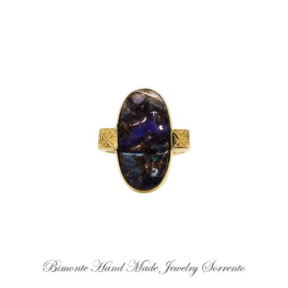 ''Boulder Opal'' Ring