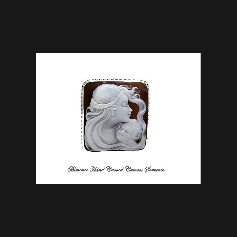 "A Mother" Cameo Brooch and Pendant