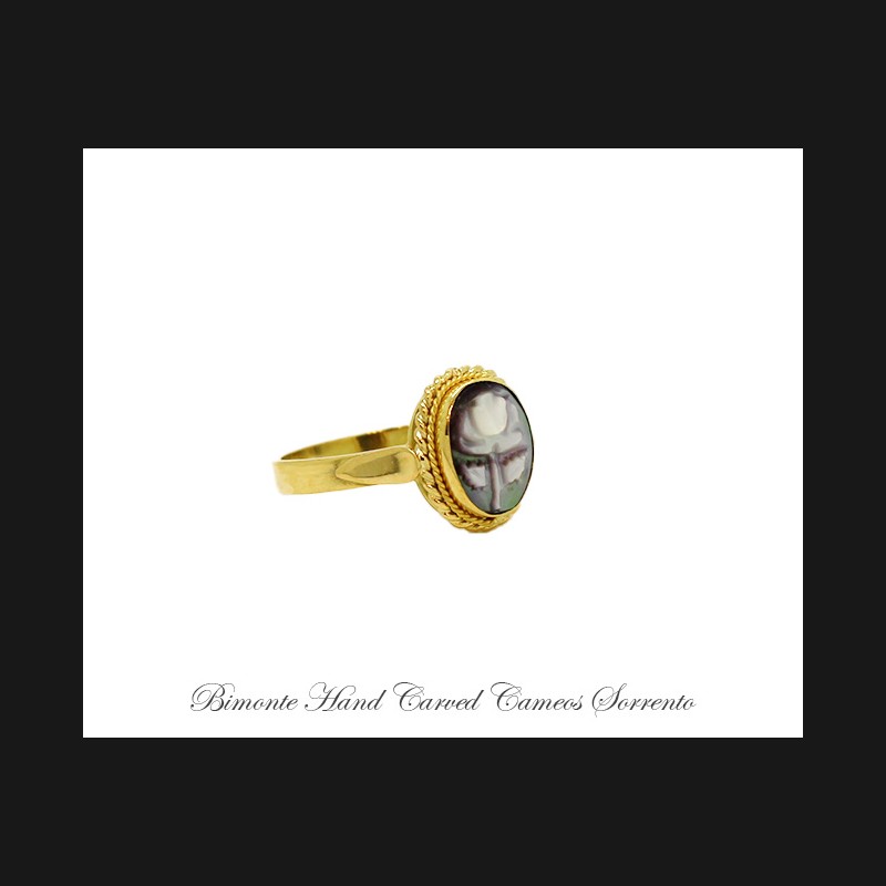 ''Tiny Rose'' Cameo Ring