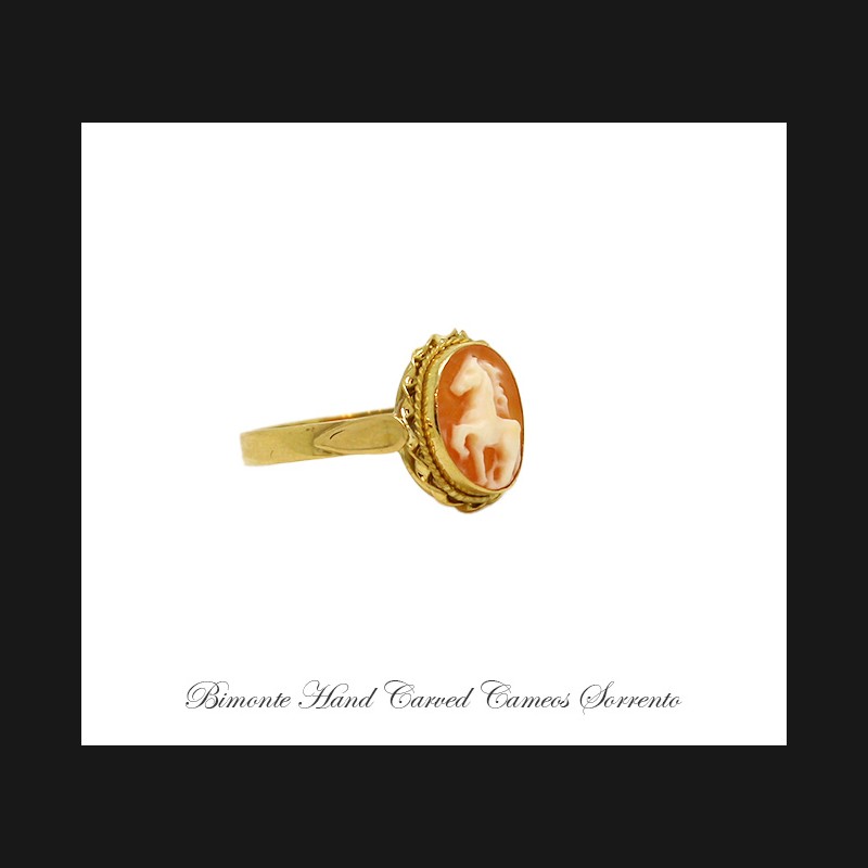 ''Horse'' Cameo Ring