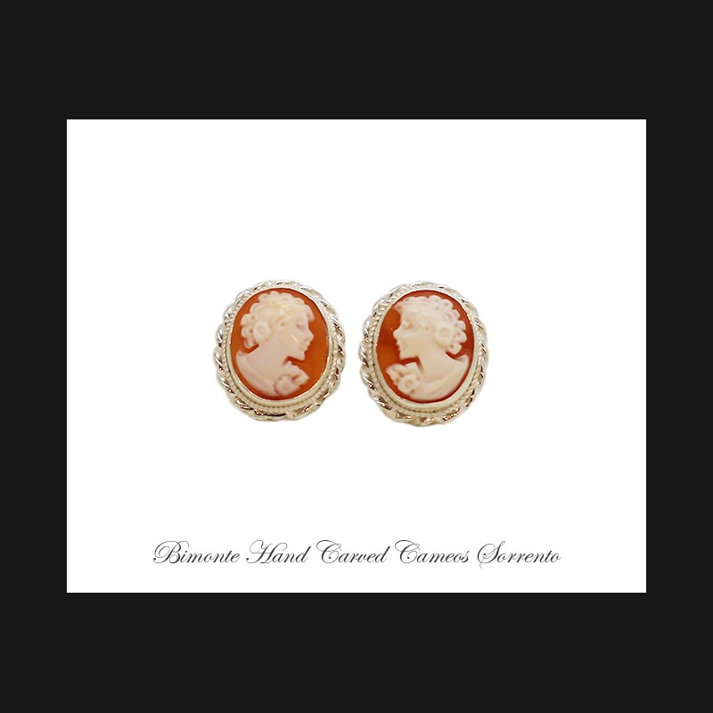 ''Bella'' Cameo Earrings