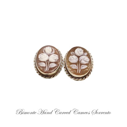 ''Bei Fiori'' Cameo Earrings