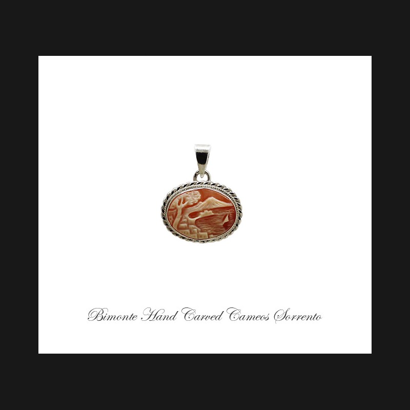 ''Bay of Naples'' Cameo Pendant