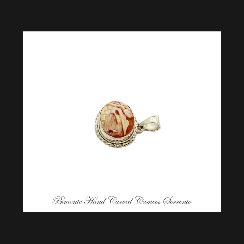 ''Bay of Naples'' Cameo Pendant
