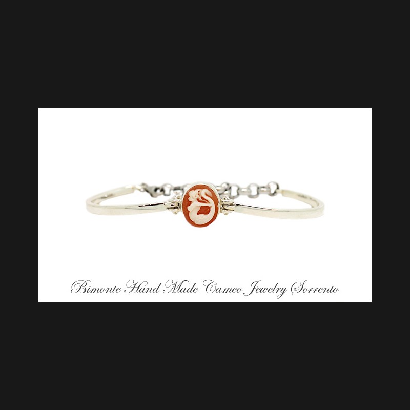 ''Siren of Sorrento'' Cameo Cuff Bracelet