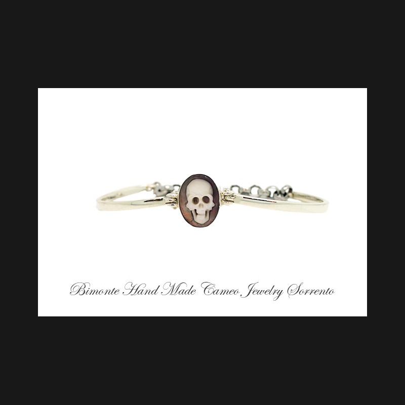 ''Memento Mori'' Cameo Cuff Bracelet