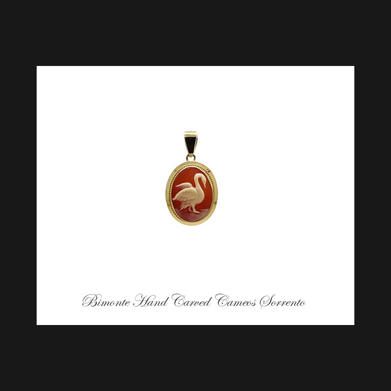 ''Swan'' Cameo Pendant