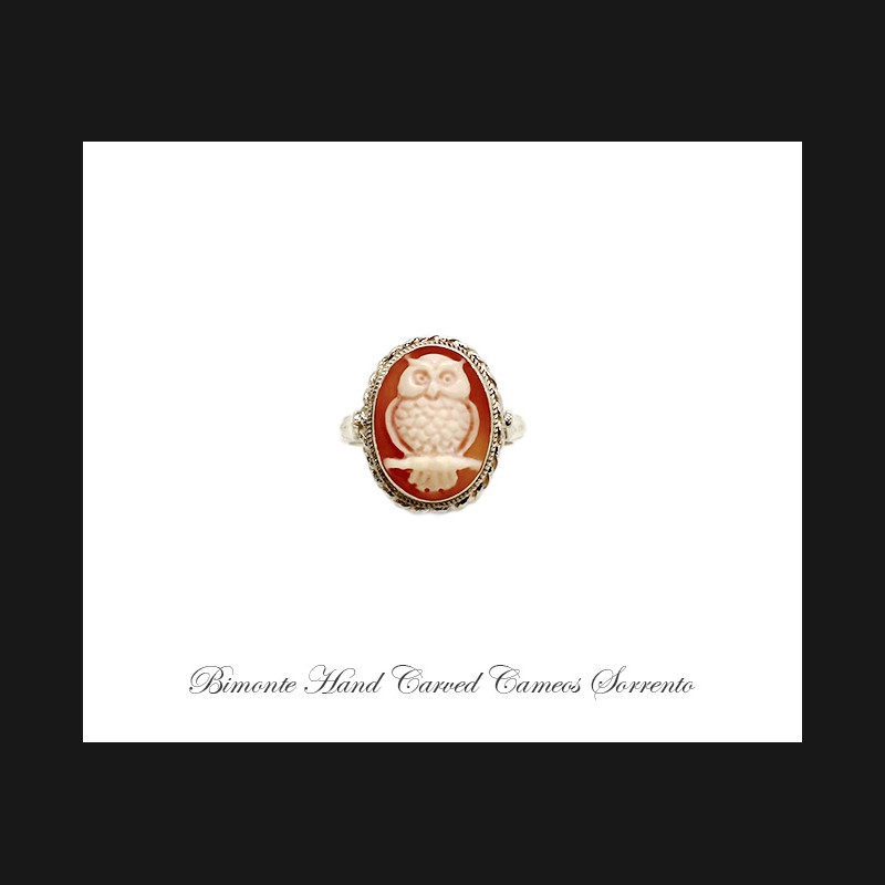 ''Owl'' Cameo Ring