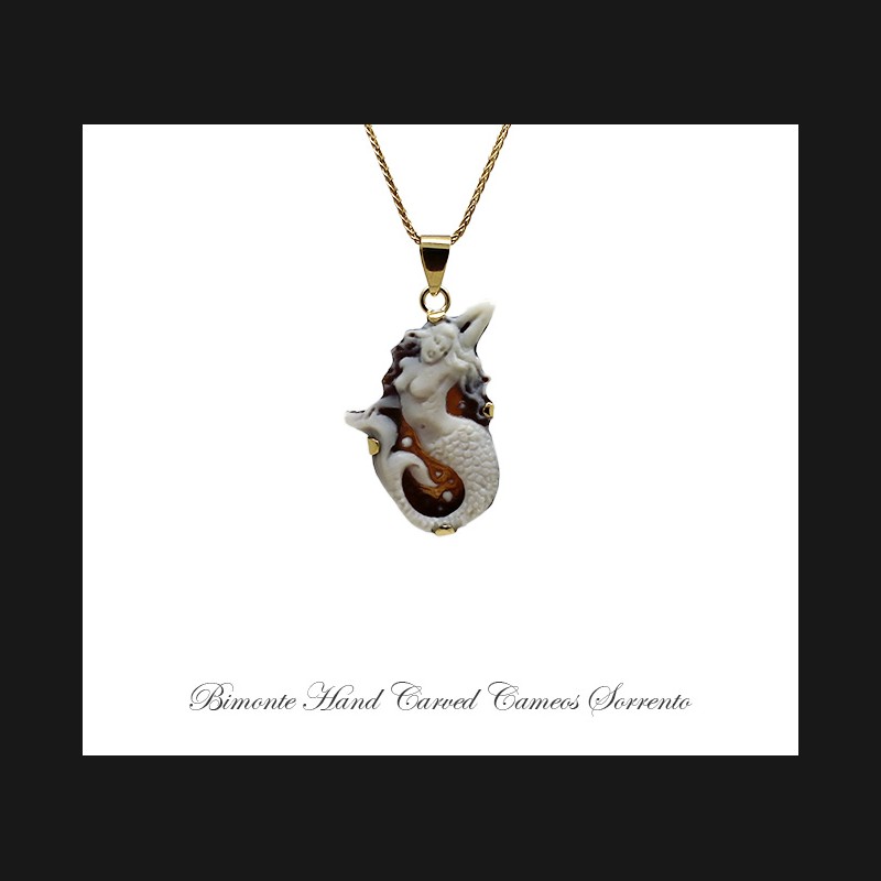 ''Mermaid'' Cameo Necklace