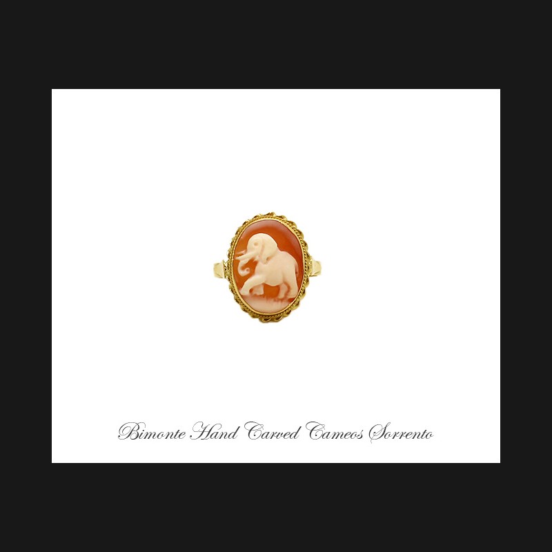 ''Elephant'' Cameo Ring