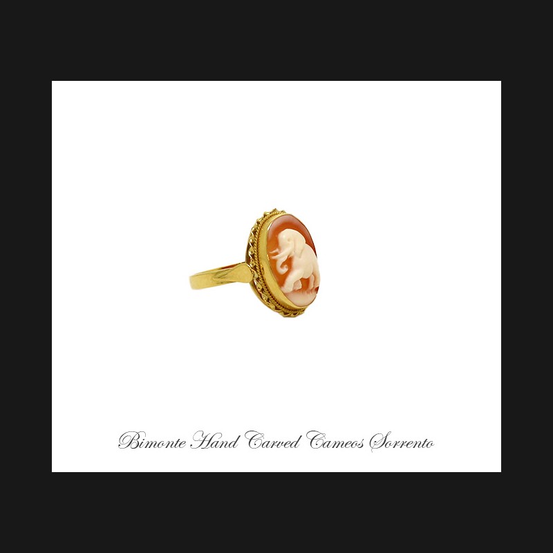 ''Elephant'' Cameo Ring