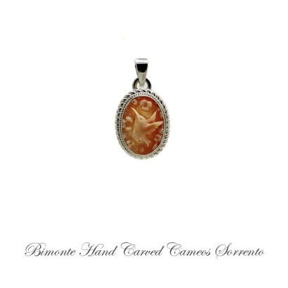 ''Hummingbird'' Cameo Pendant