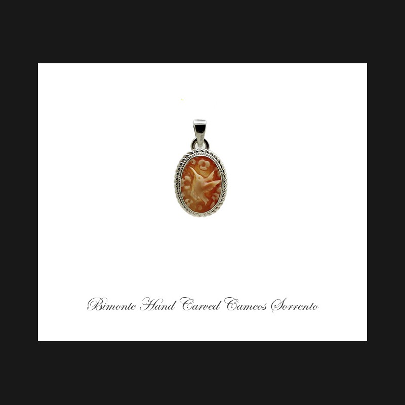 ''Hummingbird'' Cameo Pendant