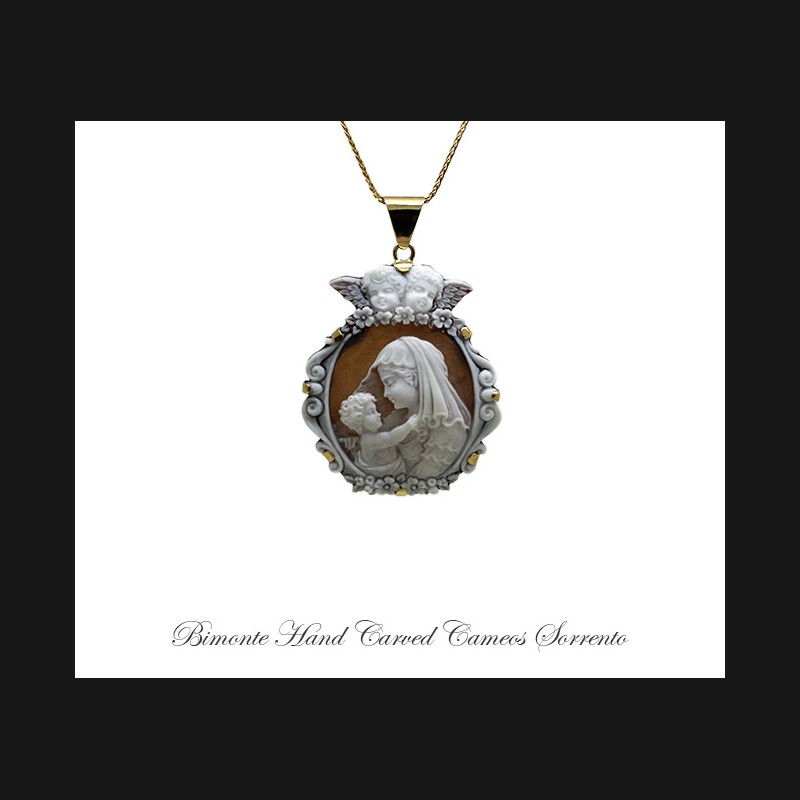 ''Madonna & Child'' Cameo Necklace