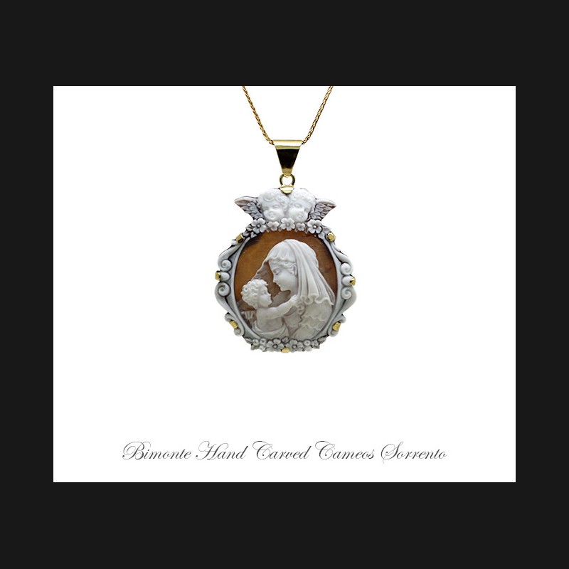 ''Madonna & Child'' Cameo Necklace