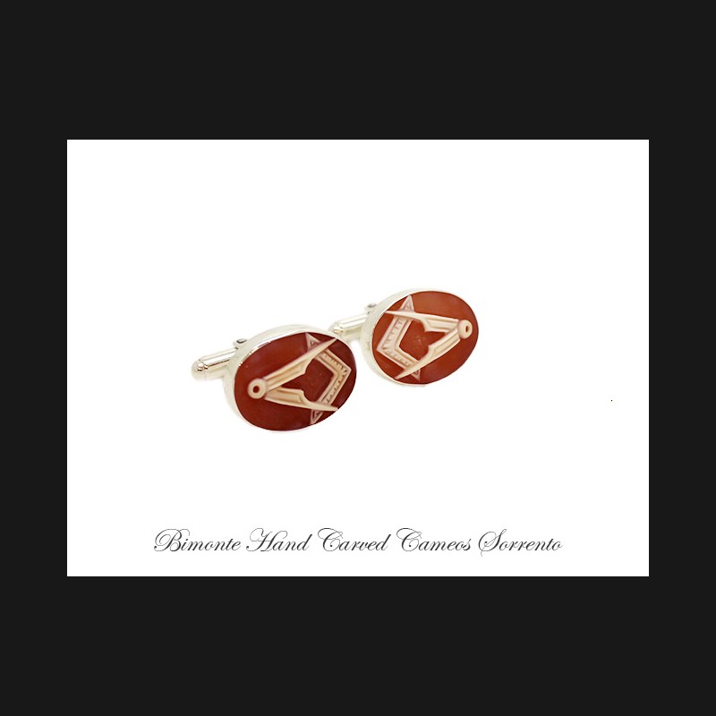''Freemason'' Cameo Cufflinks