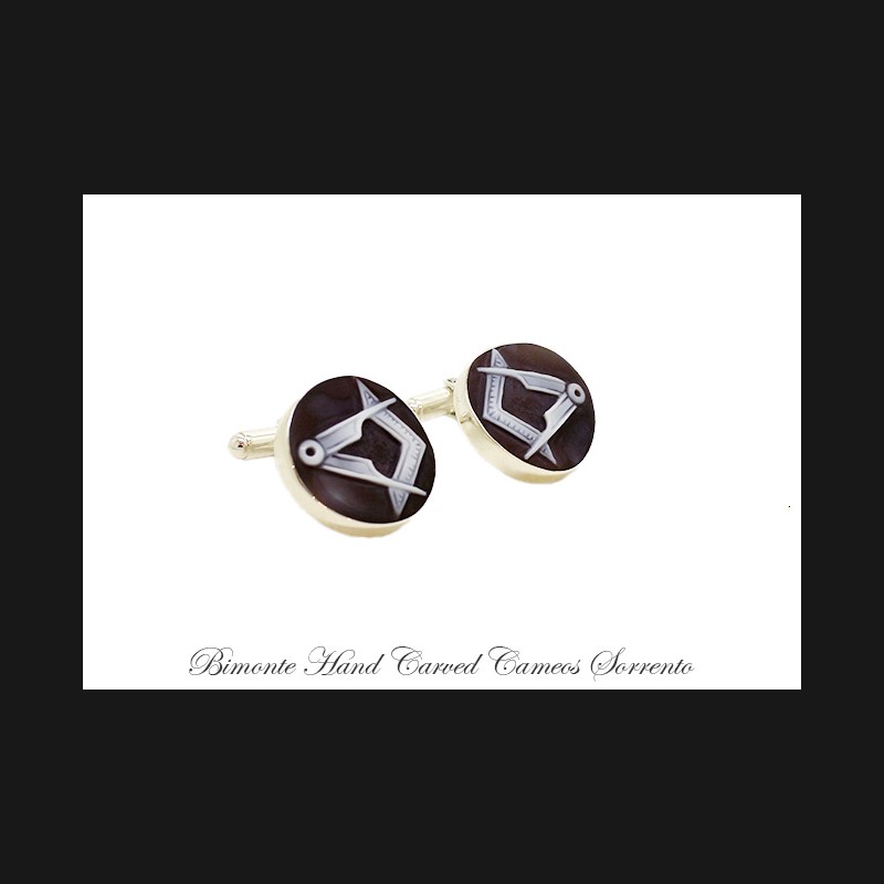 ''Freemason'' Cameo Cufflinks