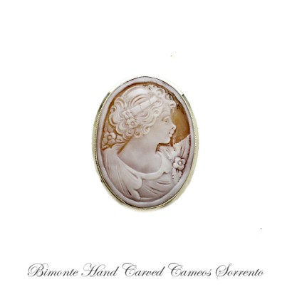 ''Flora'' Cameo Brooch and Pendant