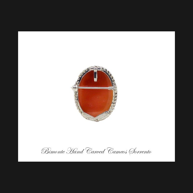 ''Flowers'' Cameo Brooch and Pendant