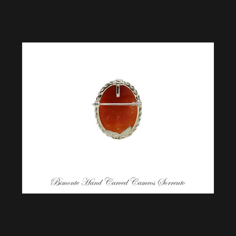 ''Flowers'' Cameo Brooch and Pendant