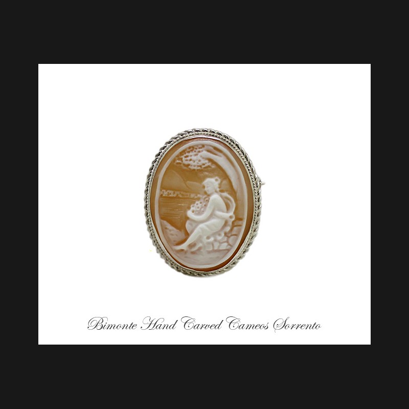 ''Flora'' Cameo Brooch and Pendant