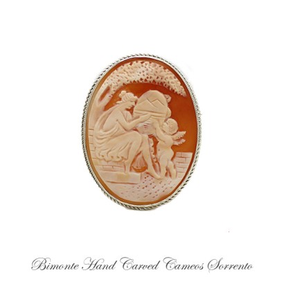 ''Venus & Eros'' Cameo Brooch and Pendant