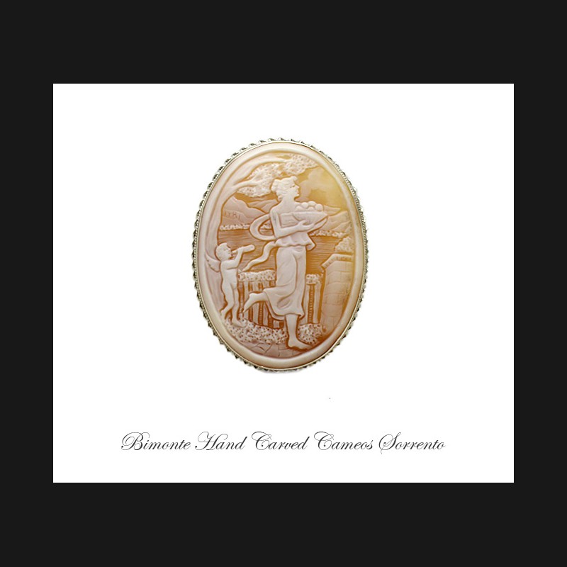 ''Venus & Eros'' Cameo Brooch and Pendant