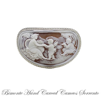 ''Anteros & Niseros'' Cameo Brooch and Pendant