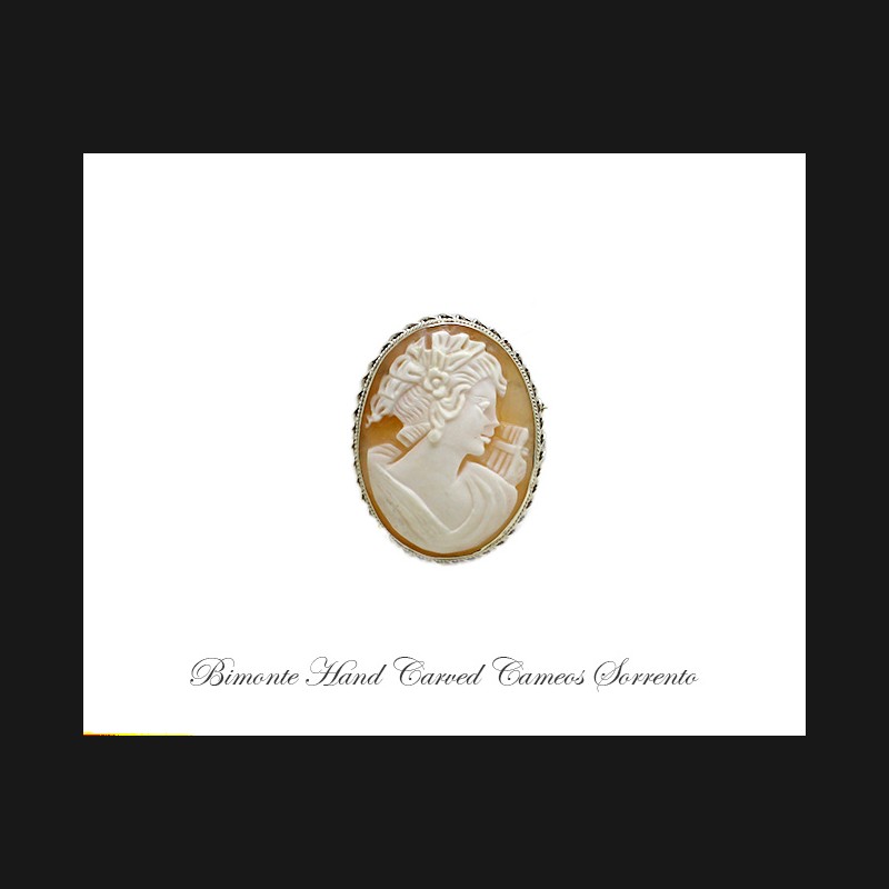 ''Lira'' Cameo Brooch and Pendant